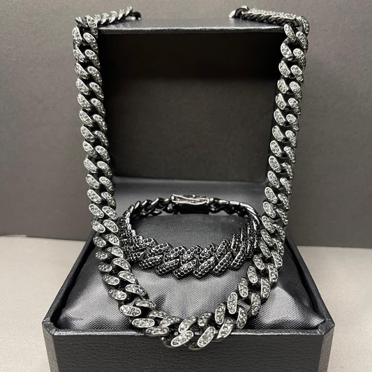 ⚫Black Moon Set: Chain & Bracelet